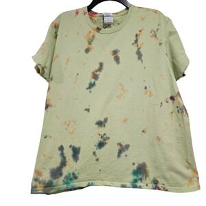 Kelleydeeee OG Tie Dye T Shirt Crew Neck Adult M Green Orange Purple